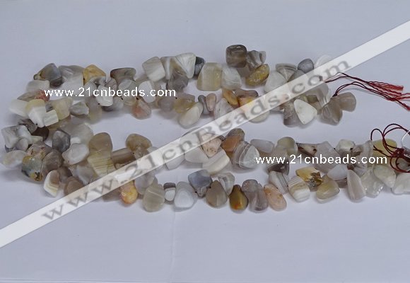 CTD3609 Top drilled 10*14mm - 13*18mm nuggets botswana agate beads