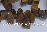 CTD3616 Top drilled 10*14mm - 13*18mm nuggets yellow tiger eye beads