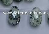CTD3618 Top drilled 13*22mm briolette moss agate gemstone beads
