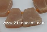 CTD3633 Top drilled 15*20mm - 25*30mm freeform moonstone beads