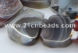 CTD3643 Top drilled 15*20mm - 25*30mm freeform botswana agate beads