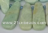 CTD3648 Top drilled 10*20mm - 15*45mm freeform amazonite beads