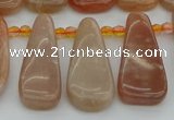 CTD3649 Top drilled 10*20mm - 15*45mm freeform moonstone beads