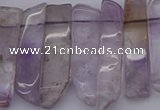 CTD366 Top drilled 10*25mm - 10*45mm wand amethyst beads