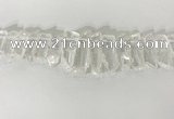 CTD3720 Top drilled 8*20mm - 10*50mm sticks white crystal beads