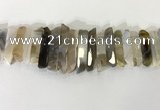 CTD3731 Top drilled 8*20mm - 10*50mm sticks agate gemstone beads