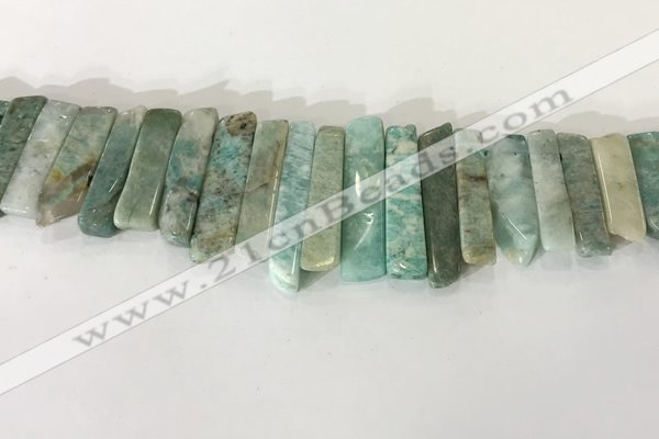 CTD3735 Top drilled 8*20mm - 10*50mm sticks amazonite gemstone beads