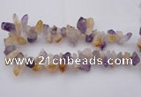 CTD376 Top drilled 15*20mm - 18*25mm nuggets amethyst & citrine beads