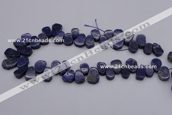 CTD377 Top drilled 10*14mm - 15*20mm freeform lapis lzuli beads