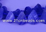 CTD3870 Top drilled 10*13mm - 12*16mm freeform blue kyanite beads