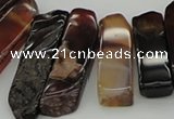 CTD388 Top drilled 10*20mm - 12*55mm wand agate gemstone beads