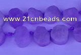 CTD3886 Top drilled 8*10mm - 10*14mm freeform kunzite beads