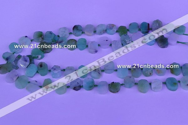CTD3894 Top drilled 10*12mm - 10*14mm freeform Australia chrysoprase beads