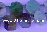 CTD3895 Top drilled 12*16mm - 13*18mm freeform Australia chrysoprase beads