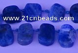 CTD3897 Top drilled 10*14mm - 13*18mm freeform apatite beads