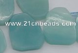 CTD392 Top drilled 20*25mm - 22*28mm freeform amazonite beads