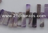 CTD400 Top drilled 4*15mm - 6*20mm sticks amethyst gemstone beads