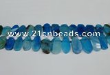 CTD4006 Top drilled 14*22mm - 22*42mm freeform agate gemstone beads