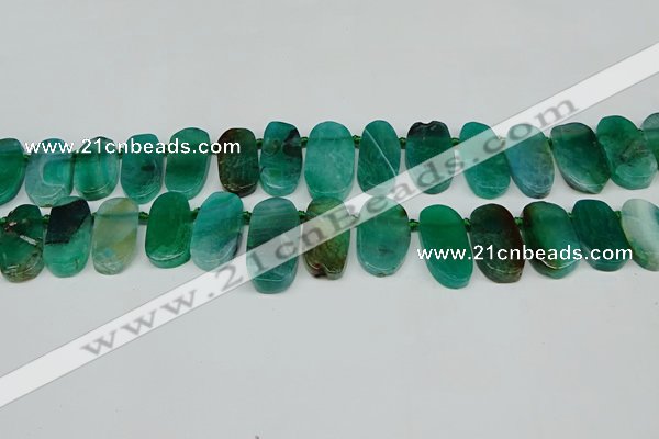 CTD4007 Top drilled 14*22mm - 22*42mm freeform agate gemstone beads