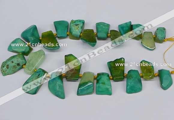 CTD4016 Top drilled 18*25mm - 25*35mm freeform agate beads