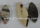 CTD41 Top drilled 10*23mm – 15*40mm marquise jasper beads