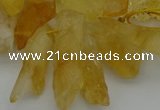 CTD417 Top drilled 10*20mm - 15*35mm nuggets citrine gemstone beads