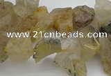 CTD428 Top drilled 8*12mm - 13*18mm nuggets golden rutilated quartz beads