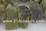 CTD430 15.5 inches 12*20mm - 15*25mm nuggets labradorite beads