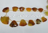 CTD507 Top drilled 25*30mm - 35*40mm freeform agate beads