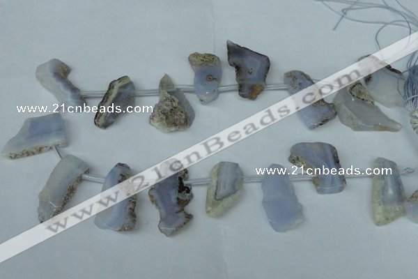 CTD519 Top drilled 15*25mm - 25*38mm freeform agate beads