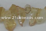 CTD540 Top drilled 8*15mm - 10*25mm nuggets plated quartz beads