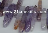 CTD583 Top drilled 6*20mm - 6*45mm wand agate gemstone beads