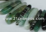 CTD588 Top drilled 6*20mm - 6*45mm wand agate gemstone beads