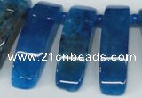 CTD600 Top drilled 10*30mm - 12*45mm wand agate gemstone beads