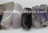 CTD602 Top drilled 10*18mm - 12*28mm nuggets agate gemstone beads