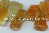 CTD603 Top drilled 10*18mm - 12*28mm nuggets agate gemstone beads