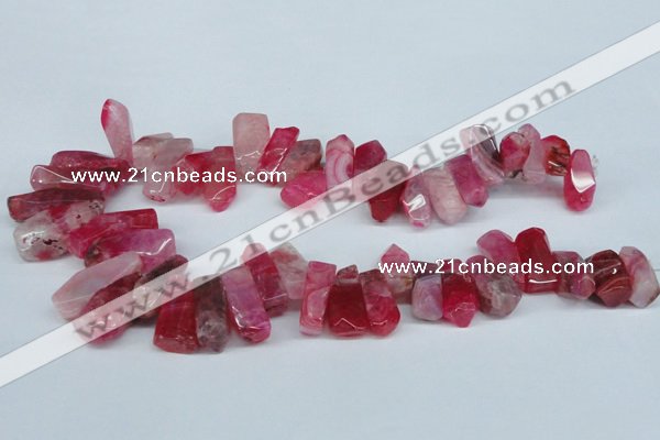 CTD604 Top drilled 10*18mm - 12*28mm nuggets agate gemstone beads