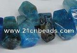 CTD606 Top drilled 10*18mm - 12*28mm nuggets agate gemstone beads