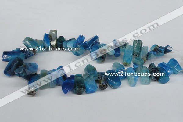 CTD606 Top drilled 10*18mm - 12*28mm nuggets agate gemstone beads