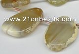 CTD610 Top drilled 25*35mm - 30*40mm freeform agate gemstone beads