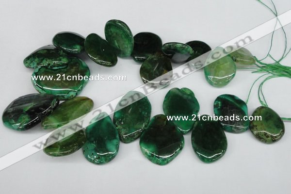 CTD612 Top drilled 25*30mm - 34*45mm freeform agate gemstone beads