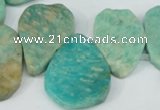 CTD635 Top drilled 18*25mm - 25*38mm freeform Russian amazonite beads