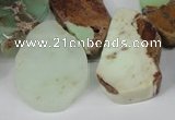 CTD637 Top drilled 15*25mm - 25*40mm freeform australia chrysoprase beads