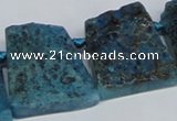 CTD665 Top drilled 25*30mm - 30*40mm freeform agate beads