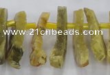 CTD670 Top drilled 10*25mm - 12*45mm wand agate gemstone beads