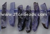 CTD672 Top drilled 10*25mm - 12*45mm wand agate gemstone beads