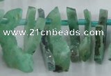 CTD673 Top drilled 10*25mm - 12*45mm wand agate gemstone beads