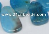 CTD689 Top drilled 18*25mm - 28*40mm freeform agate gemstone beads