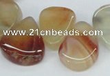 CTD696 Top drilled 18*25mm - 22*30mm freeform agate gemstone beads