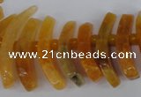 CTD710 Top drilled 12*25mm - 15*40mm wand agate gemstone beads